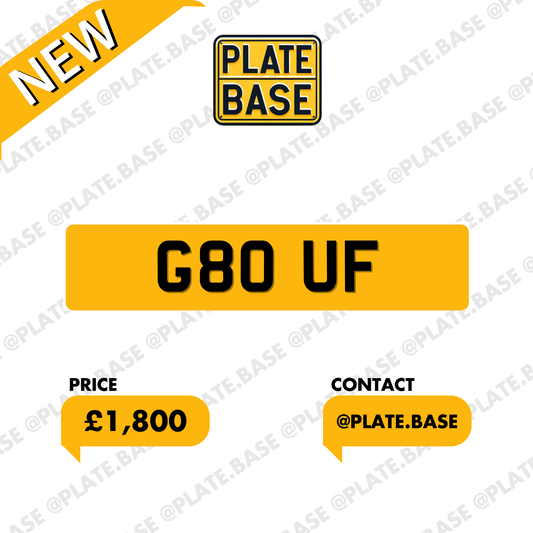 G8 OUF Private Plate
