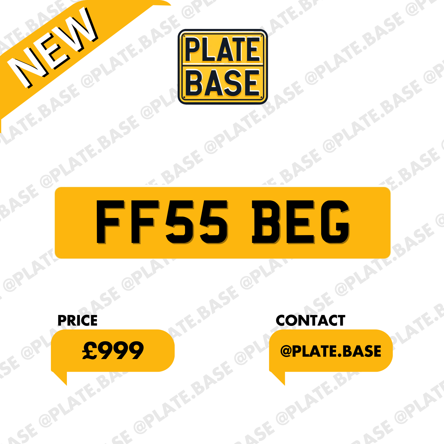 FF55 BEG Private Plate
